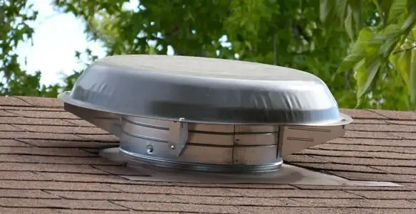 attic fan installation services with low-profile roof ventilation unit in Santa Rosa, CA