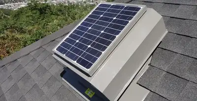 attic fan installation services with energy-efficient roof-mounted ventilation system in Santa Rosa, CA