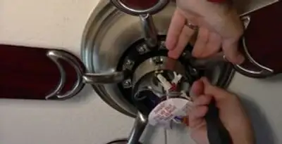 Ceiling fan installation with electrical wiring and mounting by professional electrician in Santa Rosa, CA