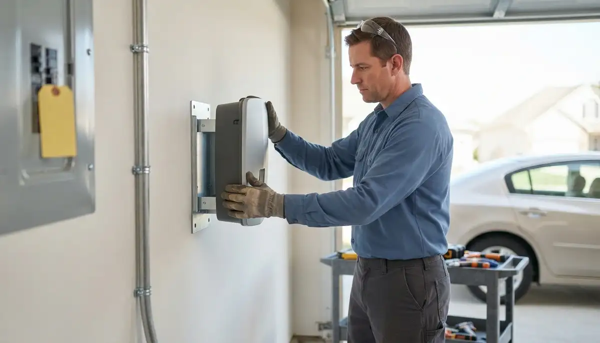 Electric vehicle charger installation with dedicated electrical circuit in Fulton, CA