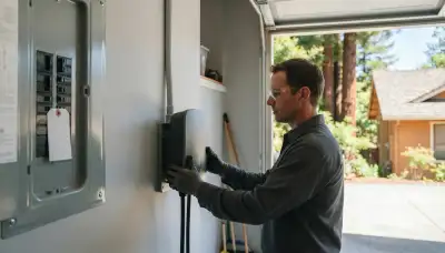 Level 2 EV charger installation in an Occidental, CA garage by a licensed electrician