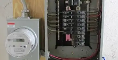 electrical panel upgrade service showing outdated electrical panel prepared for professional replacement in Santa Rosa, CA