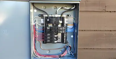 electrical panel upgrade service featuring newly installed electrical panel wired by licensed electricians in Santa Rosa, CA