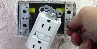 gfci circuits service showing installation of a ground fault circuit interrupter outlet by licensed electricians in Santa Rosa, CA