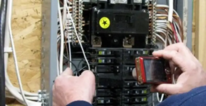 Home electrical inspection of circuit breaker panel by licensed electrician in Santa Rosa, CA