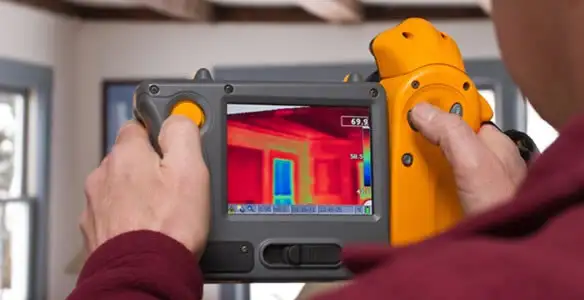 home energy audit service capturing thermal readings to analyze insulation and electrical efficiency in Santa Rosa, CA