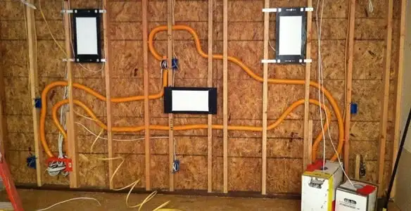 new construction wiring project displaying complete electrical system layout installed by professionals in Santa Rosa, CA