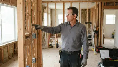 Santa Rosa, CA electrician planning circuit wiring in an unfinished room