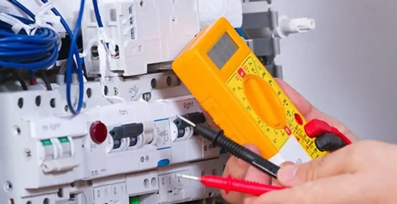 Residential electrician testing home electrical panel for safety and performance in Santa Rosa, CA