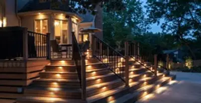 Residential electrician installing outdoor lighting for home safety in Santa Rosa, CA