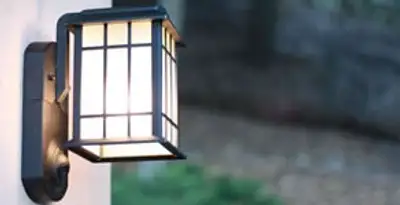 security light installation services with professionally mounted exterior wall light in Santa Rosa, CA