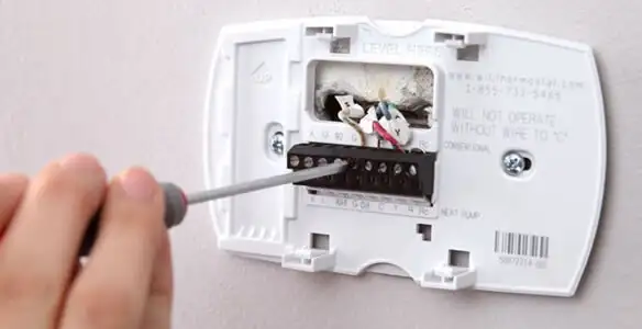 Thermostat installation service with proper wiring and secure wall mounting in Santa Rosa, CA