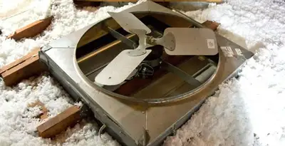 whole house fan installation services with attic-mounted ventilation unit in Santa Rosa, CA