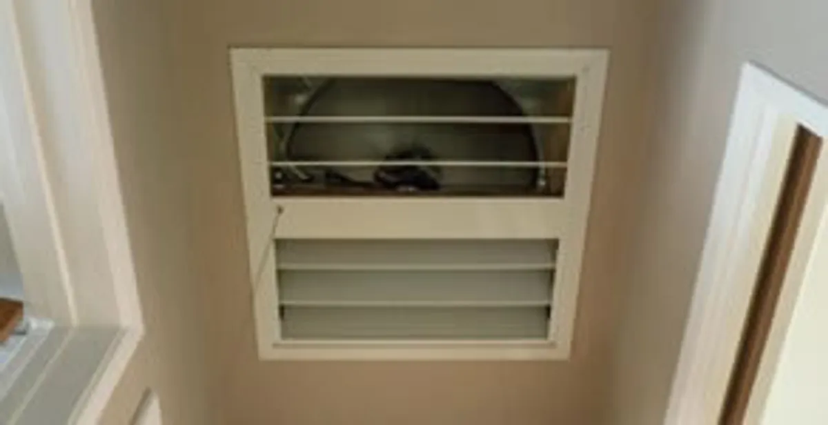 whole house fan installation services with ceiling-mounted ventilation system in Santa Rosa, CA