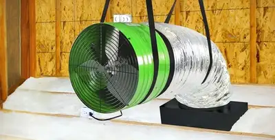 whole house fan installation services with professionally mounted ventilation fan system in Santa Rosa, CA